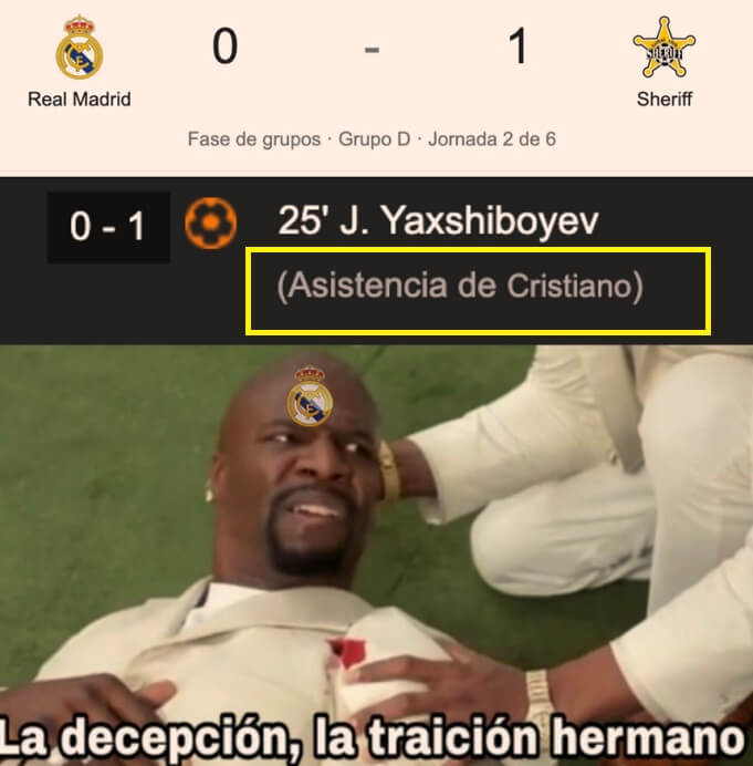 Memes PSG-City y Madrid-Sheriff