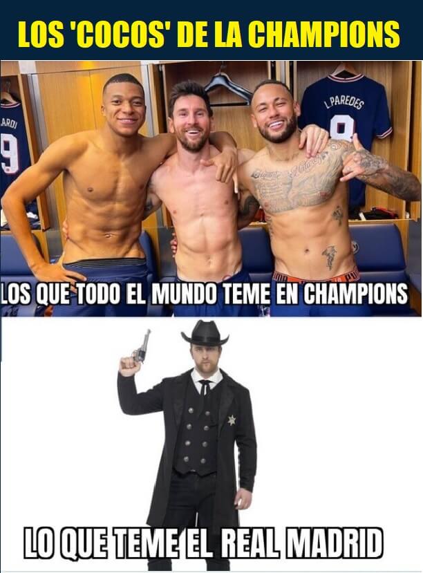 Memes PSG-City y Madrid-Sheriff