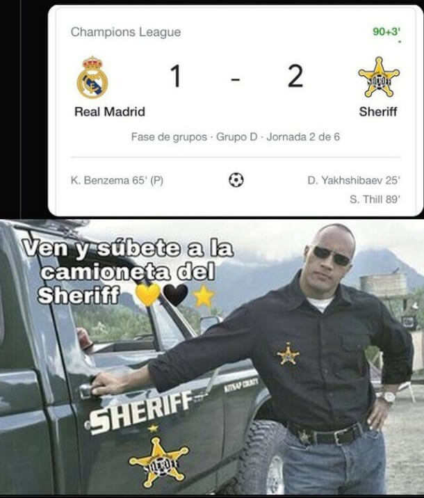 Memes PSG-City y Madrid-Sheriff
