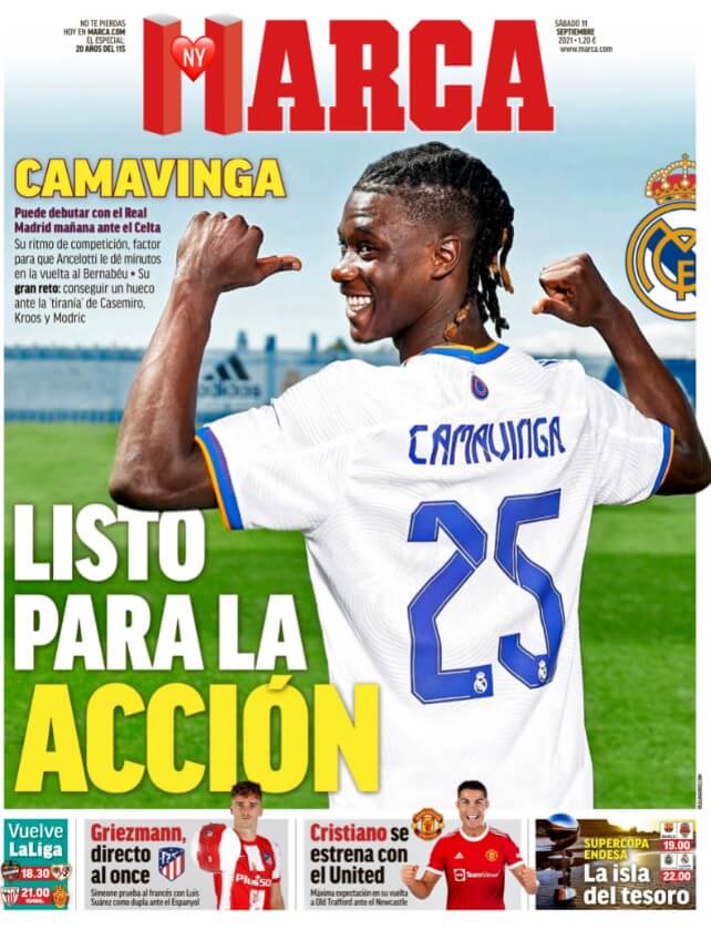 Portadas Deportivas de España 11/9/2021 Portadas Deportivas de España 11/9/2021