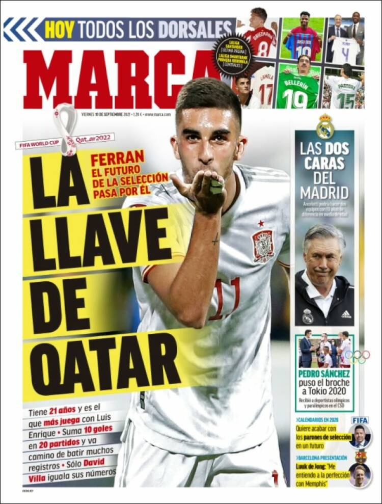 Portadas Deportivas de España 10/9/2021 Portadas Deportivas de España 10/9/2021