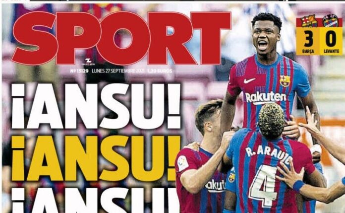 Portadas Deportivas de España 27/9/2021