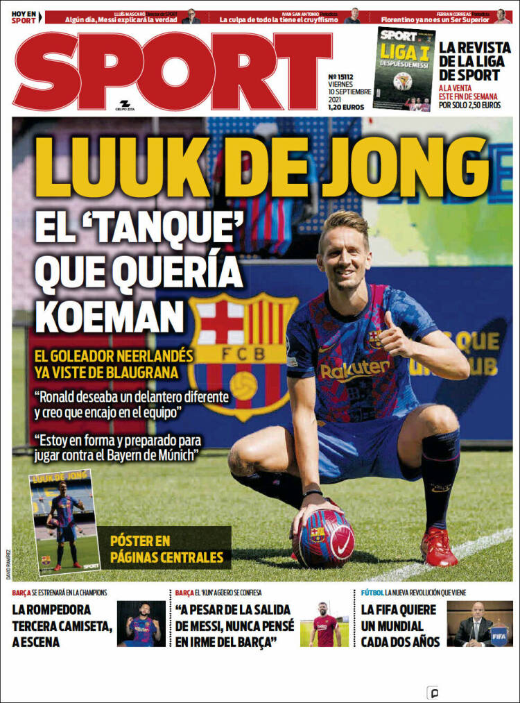 Portadas Deportivas de España 10/9/2021 Portadas Deportivas de España 10/9/2021