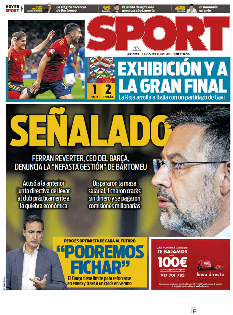 Portadas Deportivas de España 07/10/2021 Portadas Deportivas de España 07/10/2021