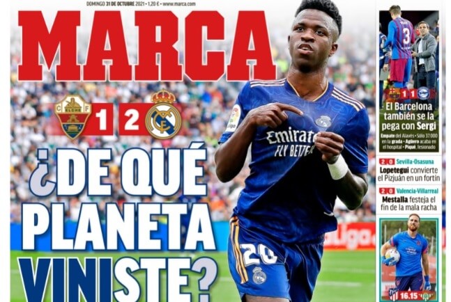Portadas Deportivas de España 31/10/2021 Portadas Deportivas de España 31/10/2021