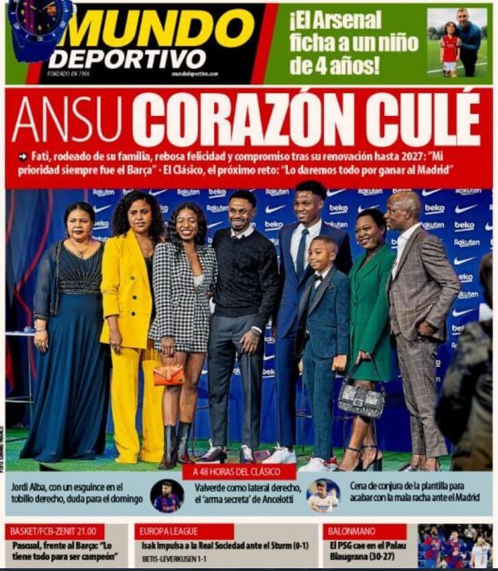 Portadas Deportivas de España 22/10/2021 Portadas Deportivas de España 22/10/2021