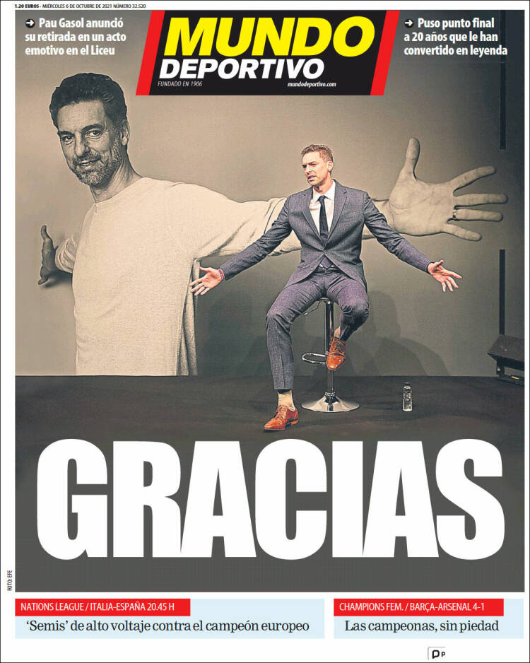 Portadas Deportivas de España 6/10/2021 Portadas Deportivas de España 6/10/2021