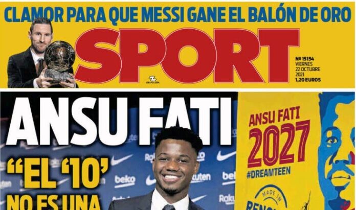 Portadas Deportivas de España 22/10/2021 Portadas Deportivas de España 22/10/2021