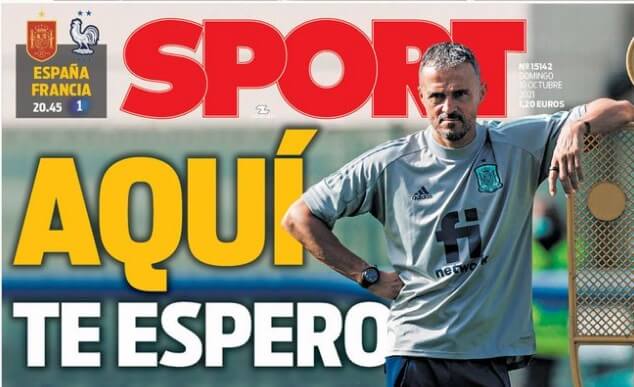 Portadas Deportivas de España 10/10/2021 Portadas Deportivas de España 10/10/2021