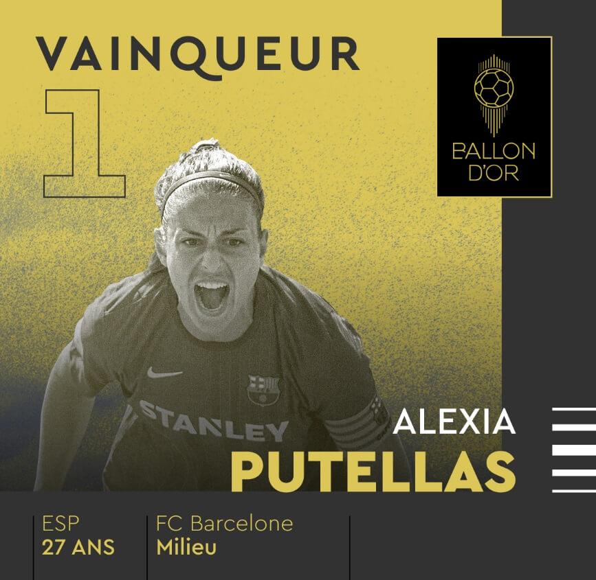 Alexia Putellas Balón de Oro Femenino 2021 Alexia Putellas Balón de Oro Femenino 2021