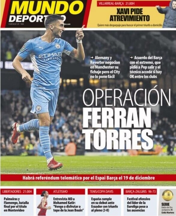Portadas Deportivas Sábado 27/11/2021 Portadas Deportivas Sábado 27/11/2021