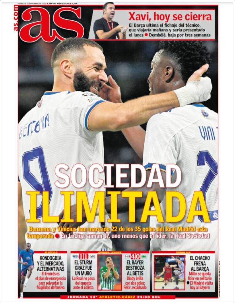 Portadas Deportivas Viernes 5/11/2021