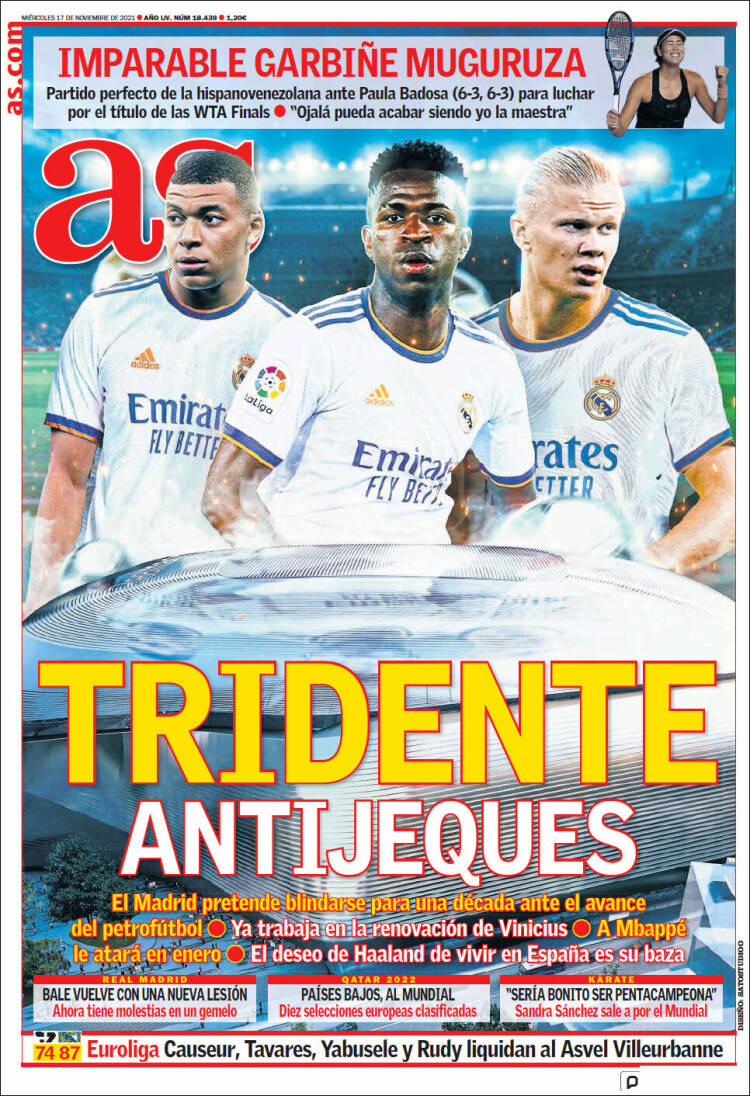 Portadas Deportivas Miércoles 17/11/2021 Portadas Deportivas Miércoles 17/11/2021