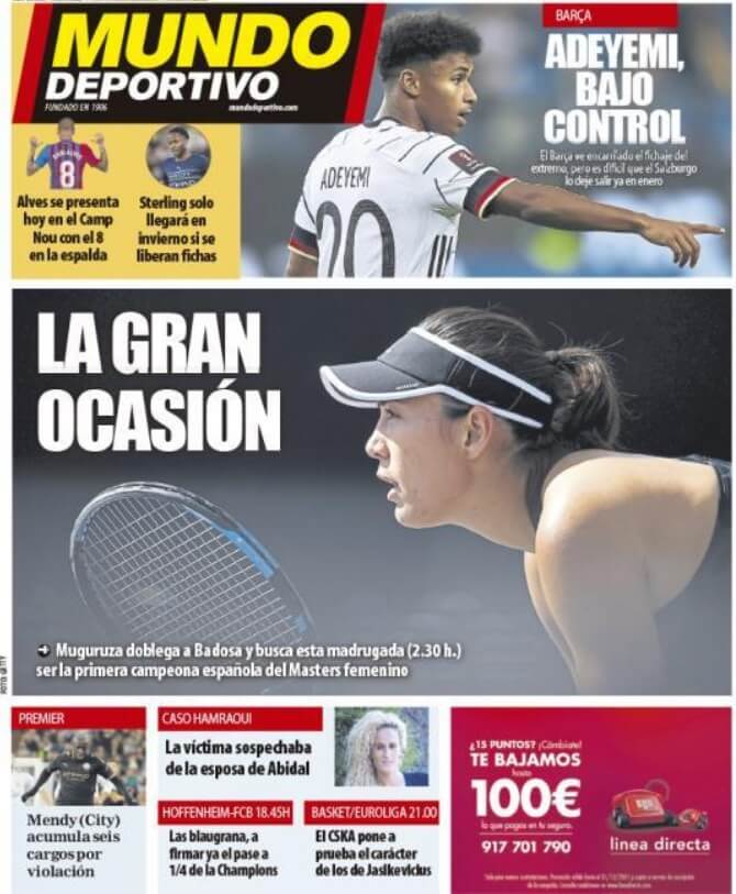Portadas Deportivas Miércoles 17/11/2021 Portadas Deportivas Miércoles 17/11/2021
