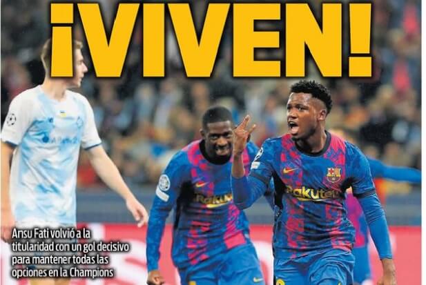 Portadas Deportivas Miércoles 3/11/2021 Portadas Deportivas Miércoles 3/11/2021