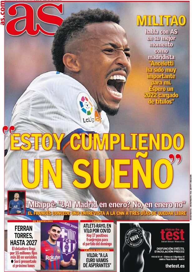 Portadas Deportivas Miércoles 29/12/2021