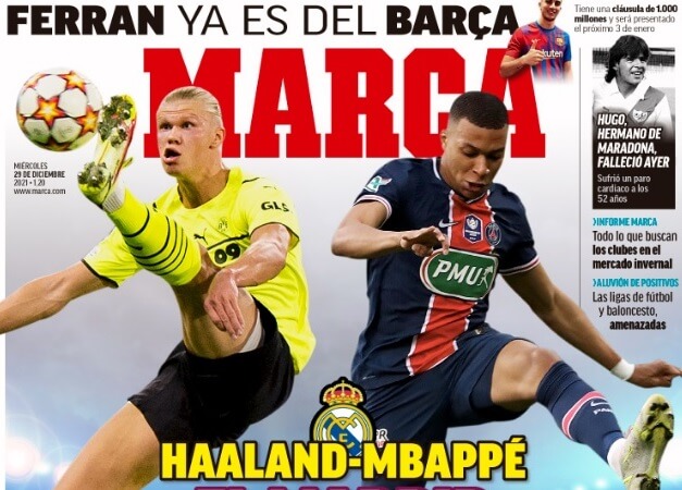 Portadas Deportivas Miércoles 29/12/2021 Portadas Deportivas Miércoles 29/12/2021