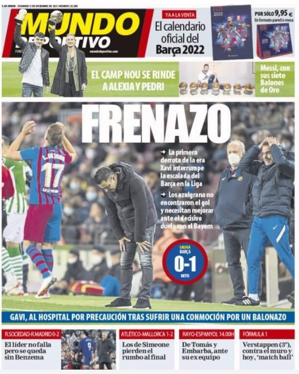 Portadas Deportivas Domingo 5/12/2021 Portadas Deportivas Domingo 5/12/2021