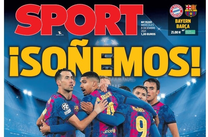 Portadas Deportivas Miércoles 08/12/2021 Portadas Deportivas Miércoles 08/12/2021