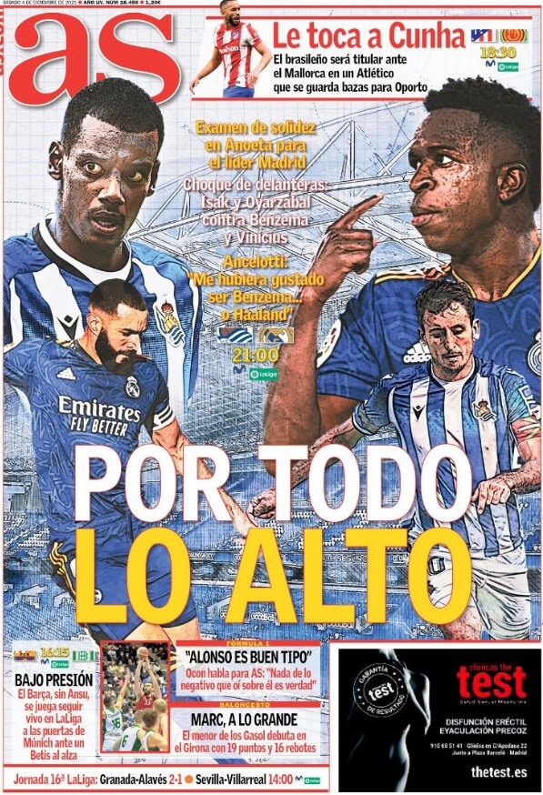Portadas Deportivas Sábado 4/12/2021 Portadas Deportivas Sábado 4/12/2021