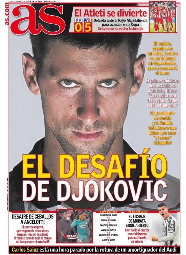 Portadas Deportivas Viernes 7/1/2022 Portadas Deportivas Viernes 7/1/2022