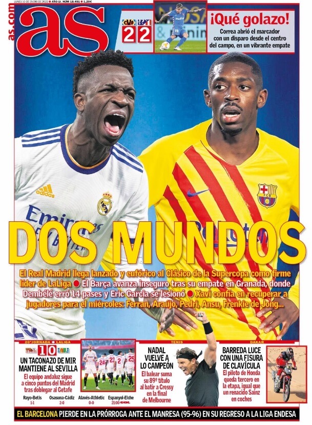 Portadas Deportivas Lunes 10/1/2022