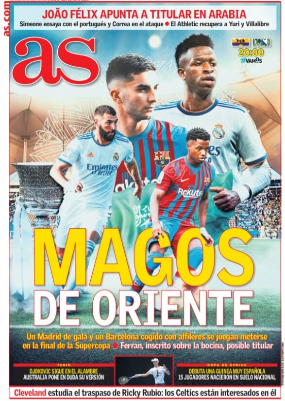 Portadas Deportivas Miércoles 12/1/2022