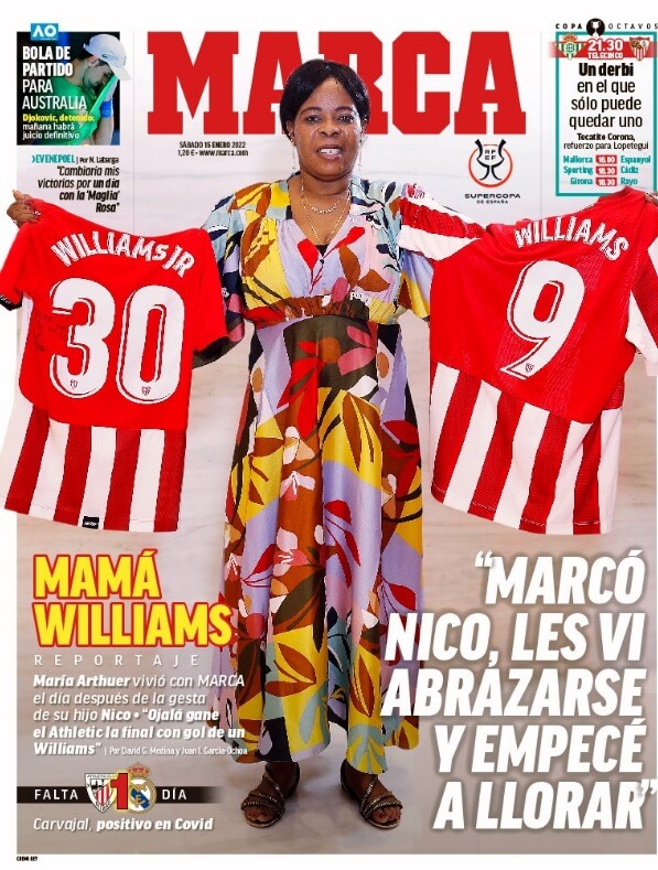 Portadas Deportivas Sábado 15/1/2022 Portadas Deportivas Sábado 15/1/2022