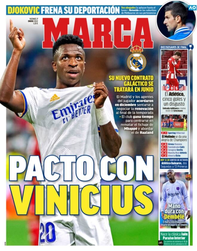 Portadas Deportivas Viernes 7/1/2022 Portadas Deportivas Viernes 7/1/2022