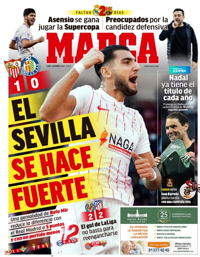 Portadas Deportivas Lunes 10/1/2022