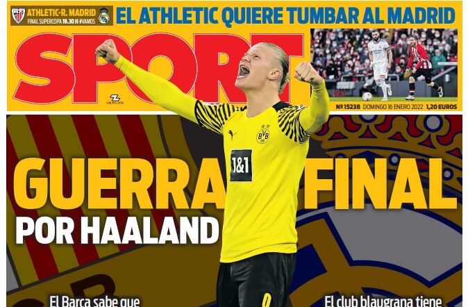 Portadas Deportivas Domingo 16/1/2022 Portadas Deportivas Domingo 16/1/2022