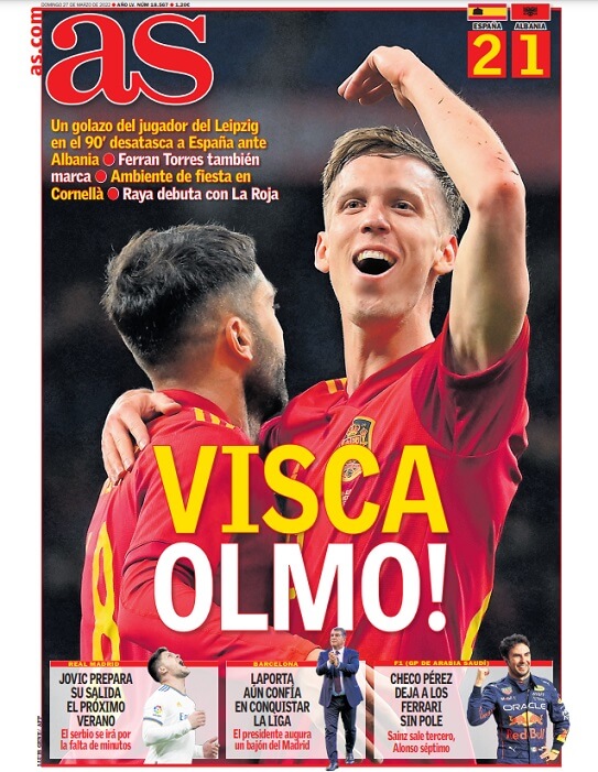 Portadas Deportivas Domingo 27/3/2022