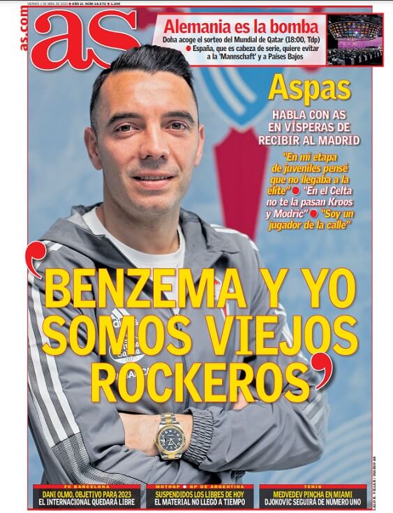 Portadas Deportivas Viernes 1/4/2022 Portadas Deportivas Viernes 1/4/2022
