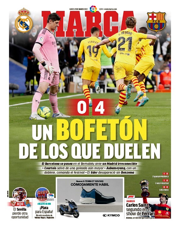 Portadas Deportivas Lunes 21/3/2022 Portadas Deportivas Lunes 21/3/2022
