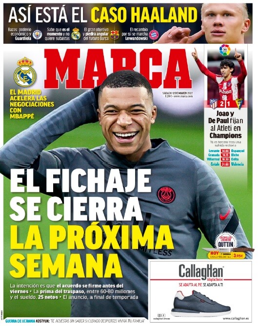 Portadas Deportivas Sábado 12/3/2022 Portadas Deportivas Sábado 12/3/2022