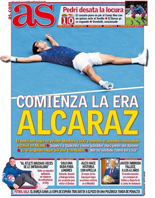 Portadas Deportivas Lunes 4/4/2022