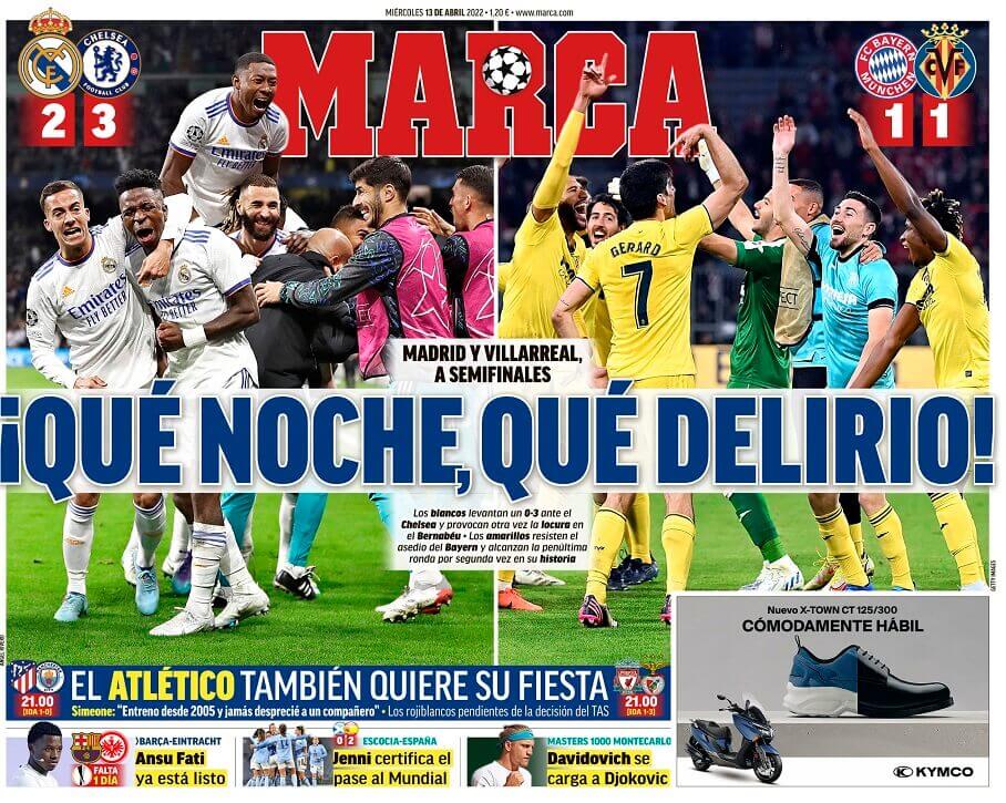 Portadas Deportivas Miércoles 13/4/2022 Portadas Deportivas Miércoles 13/4/2022