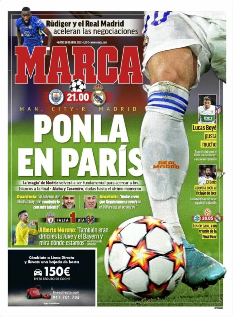 Portadas Deportivas Martes 26/4/2022 Portadas Deportivas Martes 26/4/2022