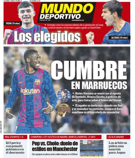 Portadas Deportivas Martes 5/4/2022