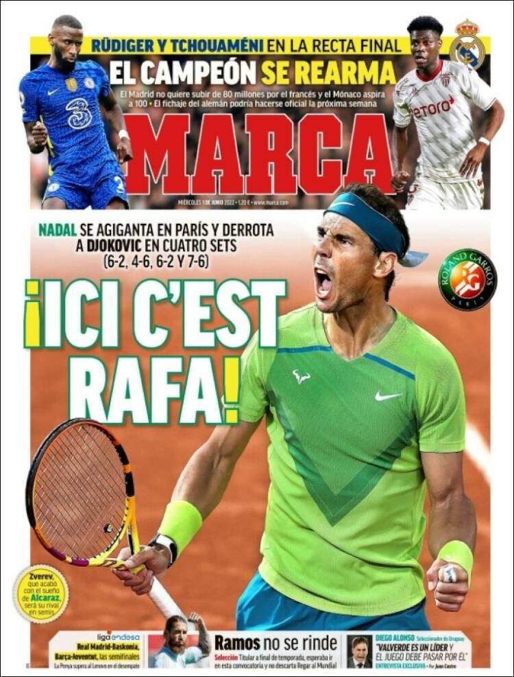Portadas Deportivas Miércoles 1/6/2022