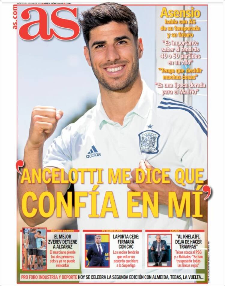 Portadas Deportivas Miércoles 1/6/2022