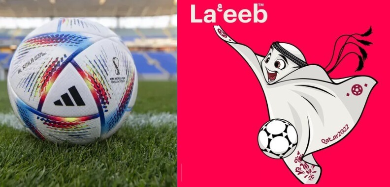 mascota y balon mundial qatar 2022