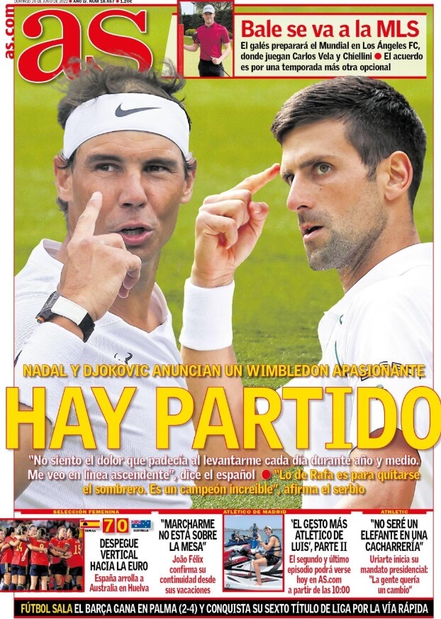 Portadas Deportivas Domingo 26/6/2022 Portadas Deportivas Domingo 26/6/2022
