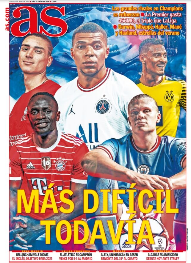 Portadas Deportivas Lunes 27/6/2022 Portadas Deportivas Lunes 27/6/2022