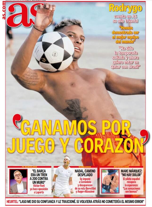 Portadas Deportivas Miércoles 29/6/2022