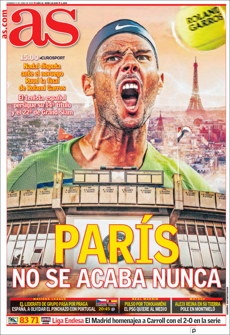 Portadas Deportivas Domingo 5/6/2022 Portadas Deportivas Domingo 5/6/2022