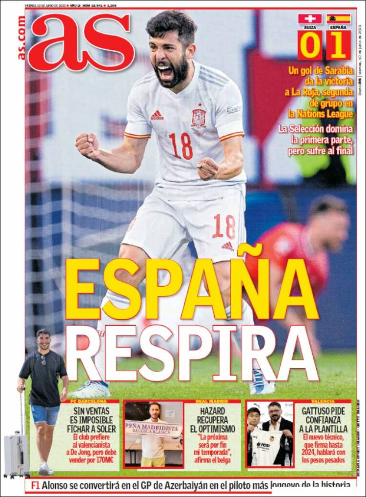 Portadas Deportivas Viernes 10/6/2022