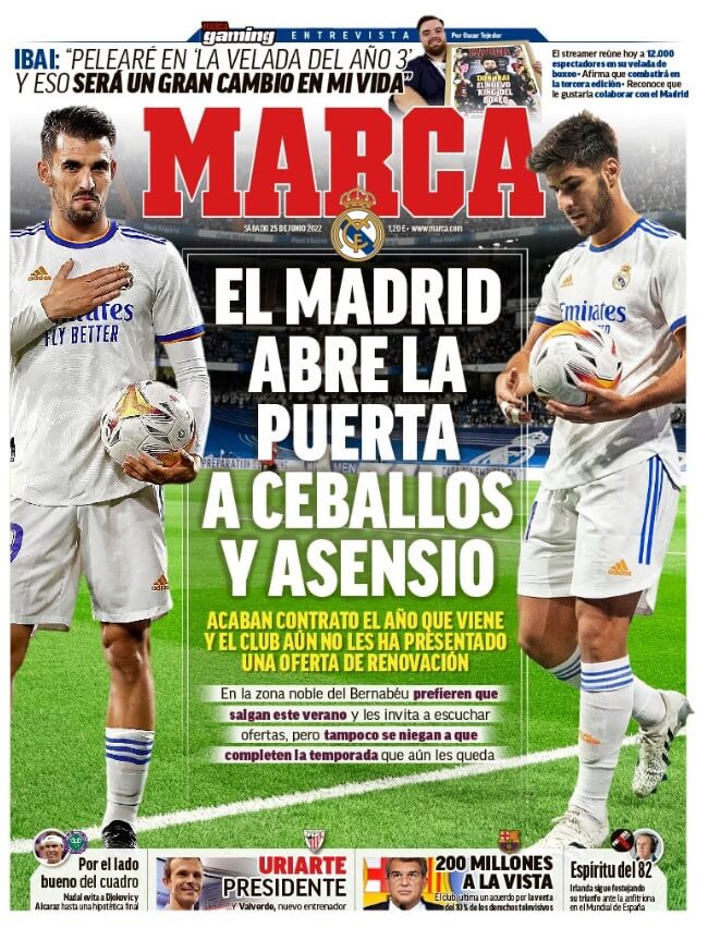 Portadas Deportivas Sábado 25/6/2022 Portadas Deportivas Sábado 25/6/2022