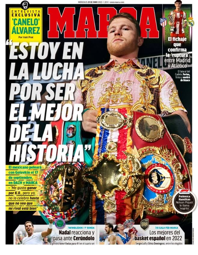 Portadas Deportivas Miércoles 29/6/2022 Portadas Deportivas Miércoles 29/6/2022