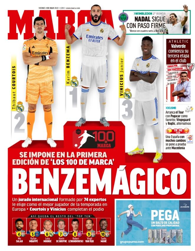 Portadas Deportivas Viernes 1/7/2022